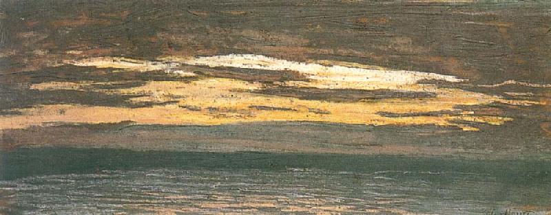 Claude Monet Sun Setting over the Sea Sweden oil painting art